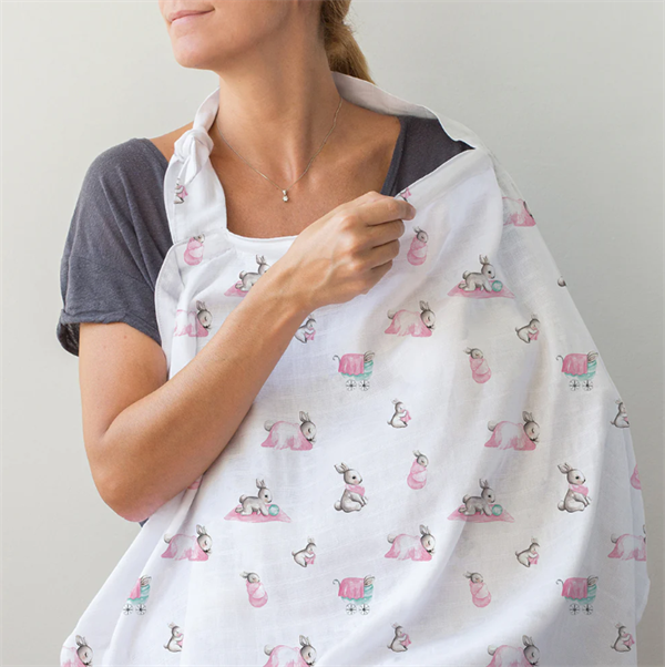 Deux Lapins Emzirme Önlüğü Pembe bebe lapin