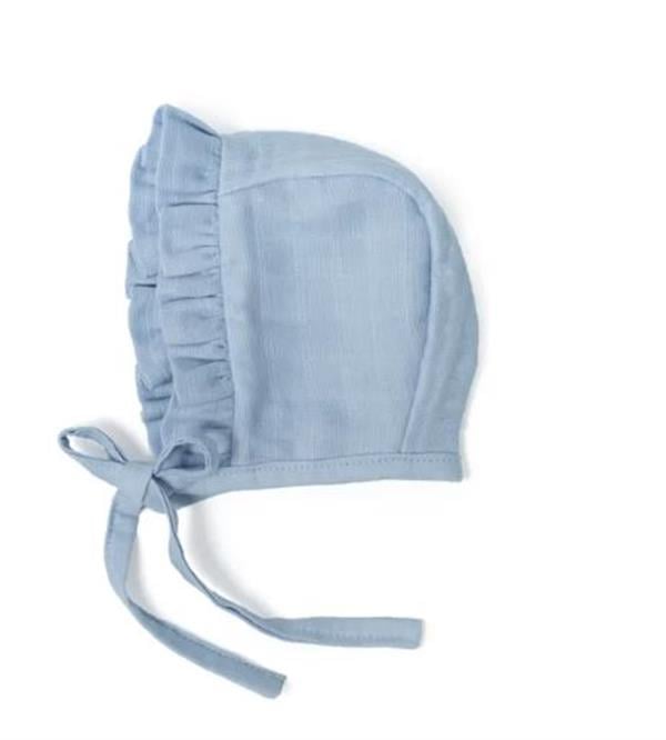 Deux Lapins Müslin Bebek Başlığı Açık mavi