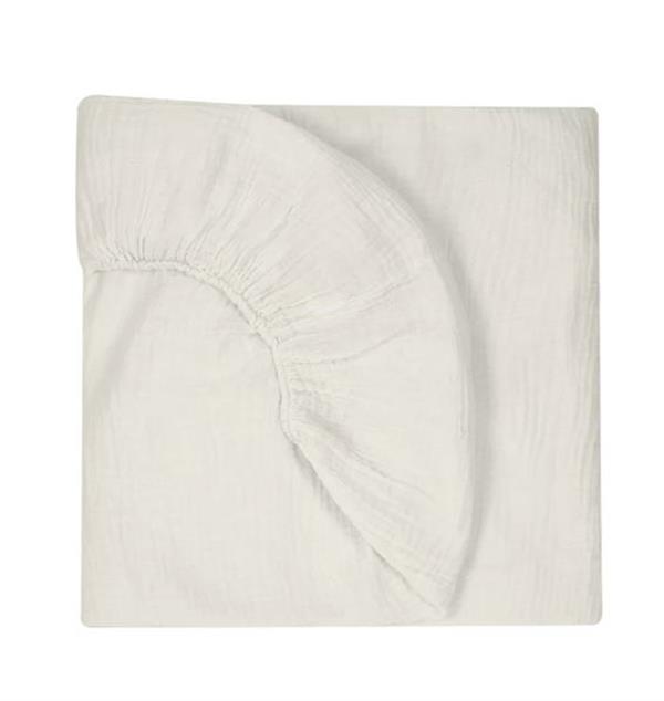 Deux Lapins Müslin Çarşaf Gri