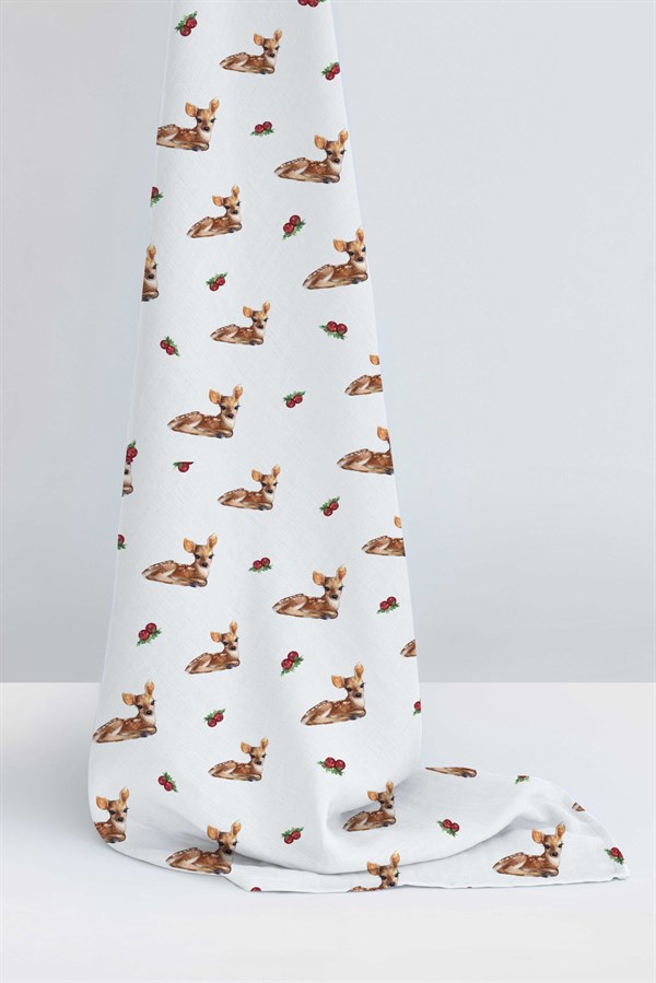 Deux Lapins Müslin Örtü 100X100 Ceylan