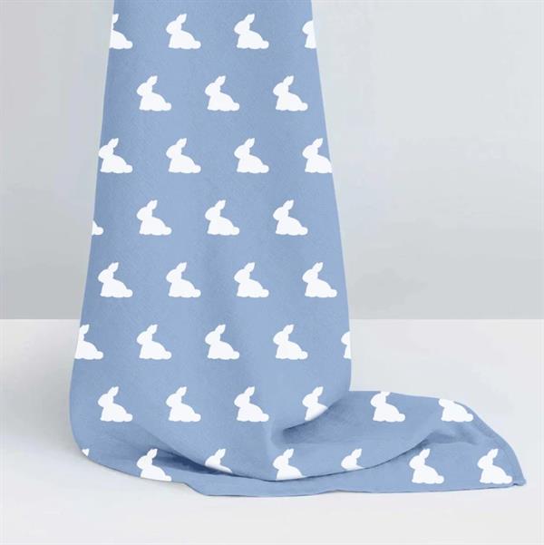 Deux Lapins Müslin Örtü 100X100 Royal Blue