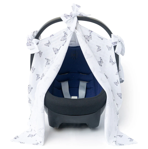 Deux Lapins Puset Örtüsü İconic gri tavşan