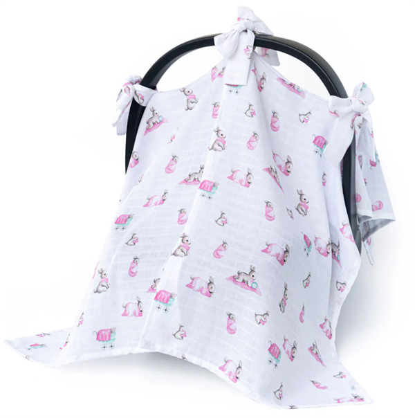 Deux Lapins Puset Örtüsü Pembe bebe lapin