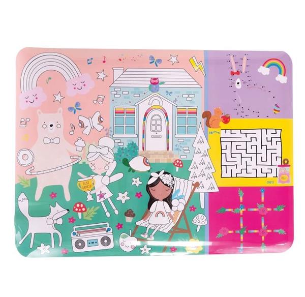 Floss & Rock Boyanabilir Oyun ve Aktivite Matı / Rainbow Fairy