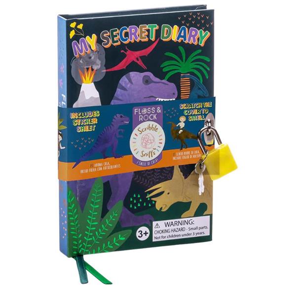 Floss & Rock Kokulu Kilitli Günlük / Dino