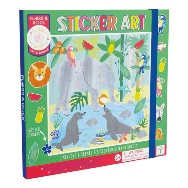 Floss & Rock Kokulu Sticker Aktivite Kitabı- Jungle