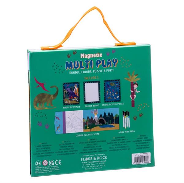 Floss & Rock Mıknatıslı Çoklu Oyun Seti / Dino