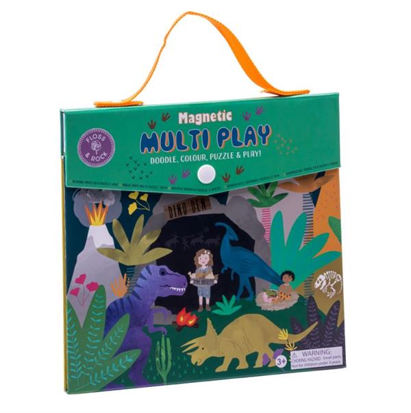 Floss & Rock Mıknatıslı Çoklu Oyun Seti / Dino