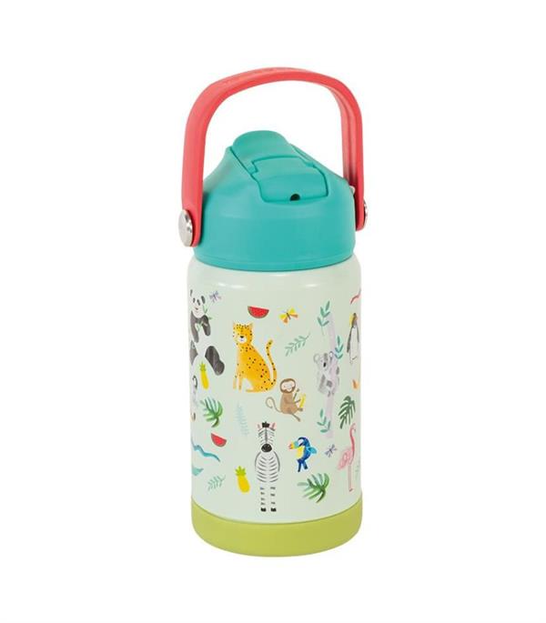 Floss & Rock Paslanmaz Çelik Pipetli Suluk / Jungle