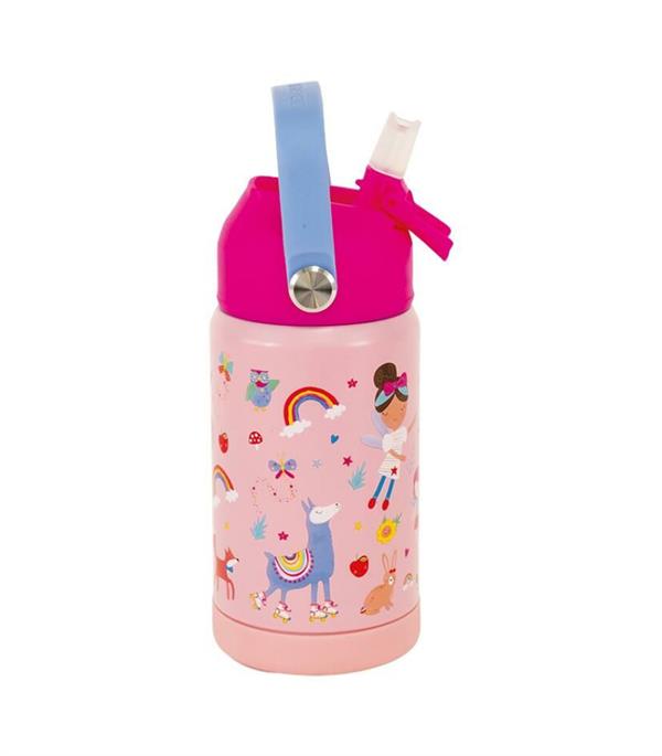 Floss & Rock Paslanmaz Çelik Pipetli Suluk / Rainbow