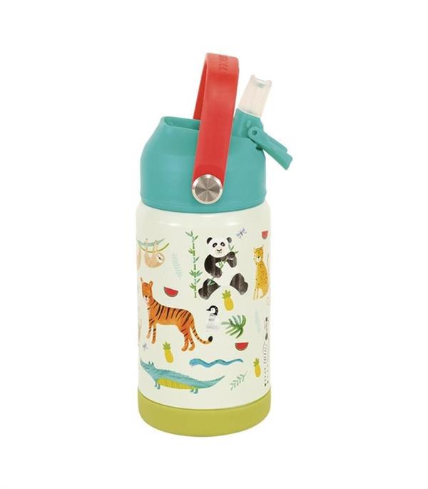 Floss & Rock Paslanmaz Çelik Pipetli Suluk / Jungle