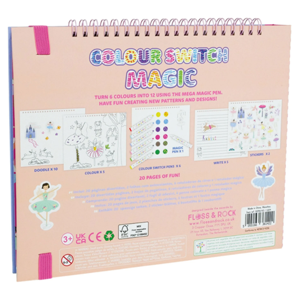 Floss & Rock Renk Değiştiren Sihirli Aktivite Kitabı- Enchanted