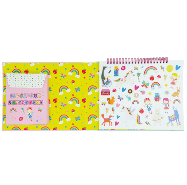 Floss & Rock Renk Değiştiren Sihirli Aktivite Kitabı- Rainbow Fairy