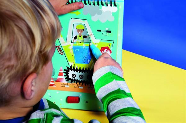 Floss & Rock Renk Değiştiren Water Magic Boyama Kitabı / Construction