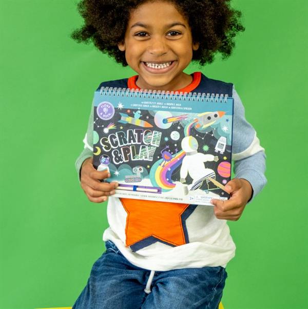 Floss & Rock Scratch and Play Aktivite Kitabı / Dino