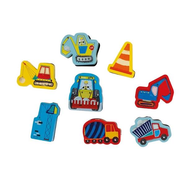 Floss & Rock Stamper Ahşap Baskı Seti / Construction