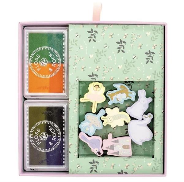 Floss & Rock Stamper Ahşap Baskı Seti / Enchanted