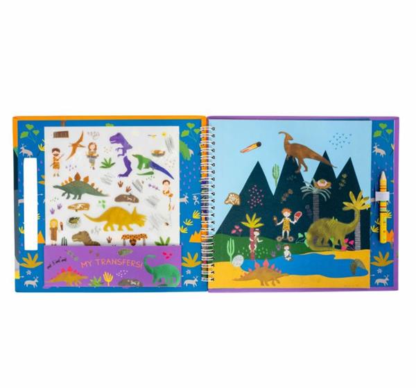 Floss & Rock Transfer Fun Aktivite Kitabı /Dino