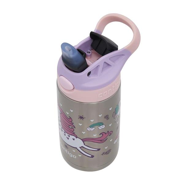 Gizmo Flip Unicorn Çelik Çocuk Suluğu 420ml Pembe