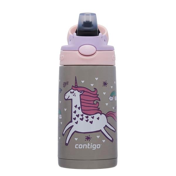 Gizmo Flip Unicorn Çelik Çocuk Suluğu 420ml Pembe