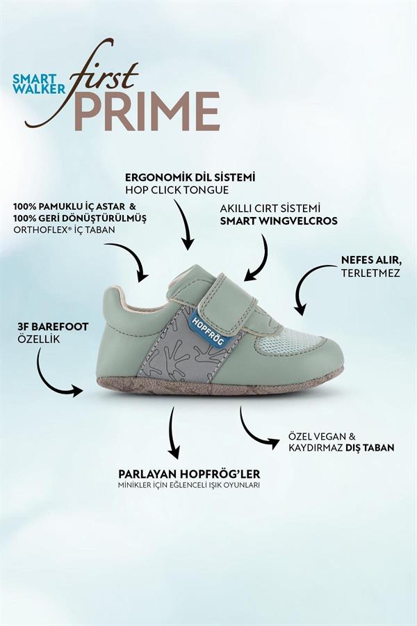 Hopfrög Barefoot İlk Adım Ayakkabısı Mint