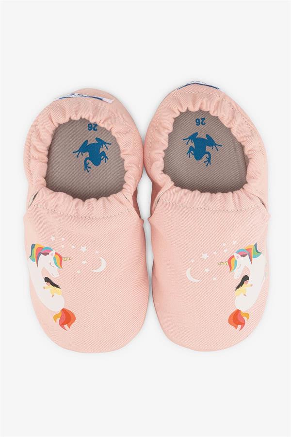 Hopfrög Barefoot Patik Unicorn Toz Pembe