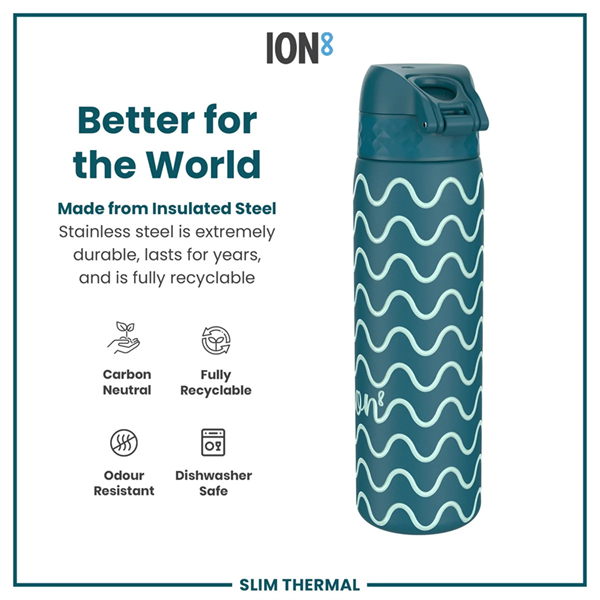 ION8 - İnce Su Termosu - Dalga - 500 ml - Sızdırmaz