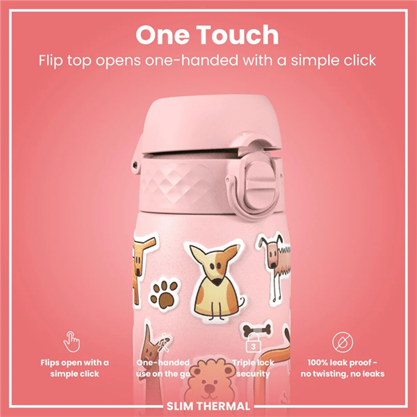 ION8 - İnce Su Termosu - Köpekler - 500 ml - Sızdırmaz