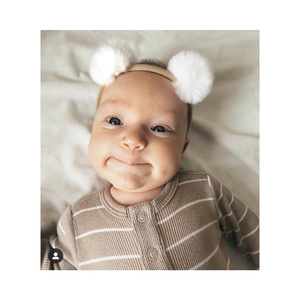 İpobomi Bunny Saç Bandı Beyaz