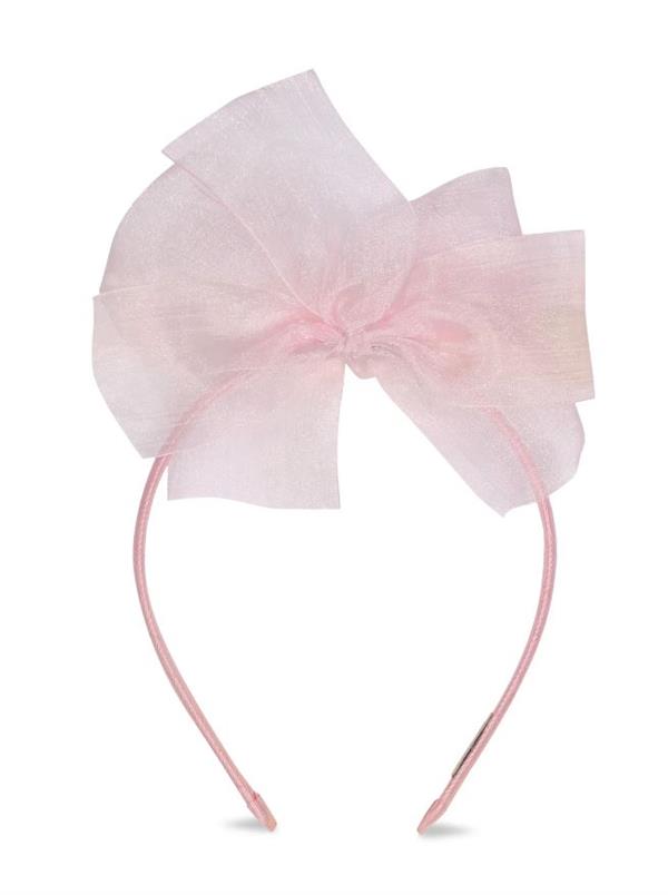 İpobomi Organze Fiyonk Taç Pembe