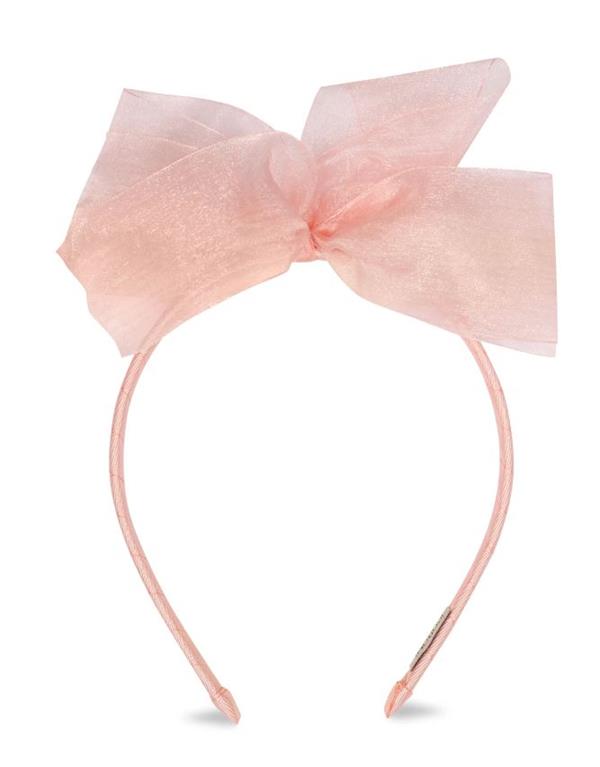 İpobomi Organze Fiyonk Taç Somon