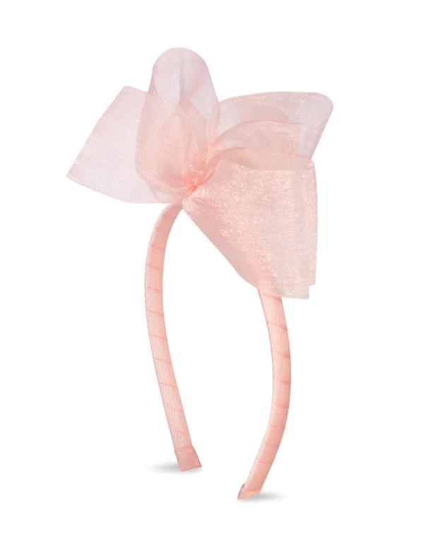 İpobomi Organze Fiyonk Taç Somon