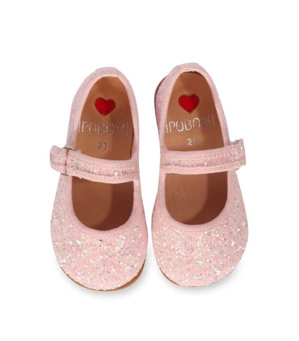 İpobomi Sparkle Tabanlı Babet Pembe