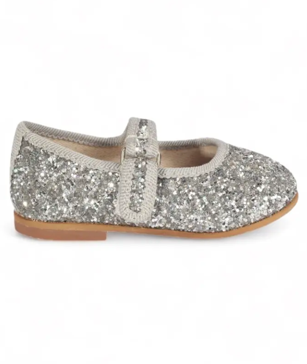 İpobomi Sparkle Tabanlı Babet Silver