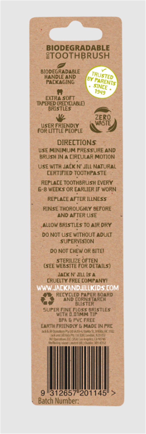 Jack N Jill Diş Fırçası Dinozor