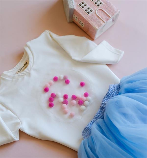 La Pomponette Uzun Kollu T-shirt Mia