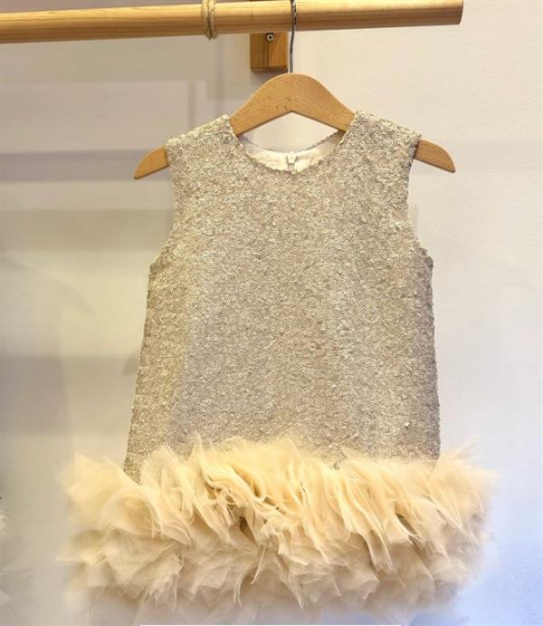 Le Petit Mico Parti Elbisesi Champagne Cloud