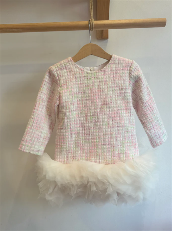 Le Petit Mico Parti Elbisesi Vanilla