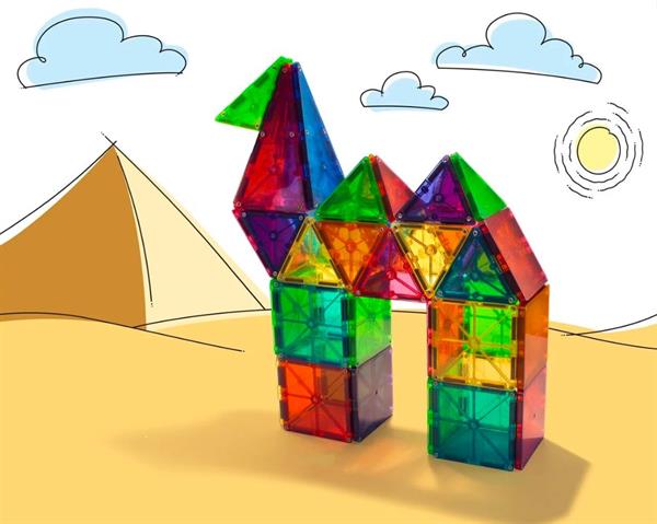 Magna-Tiles Clear Color 100 Parça