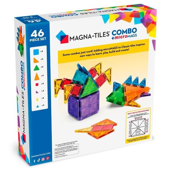 Magna-Tiles Combo + microMAGS - 46 Parça
