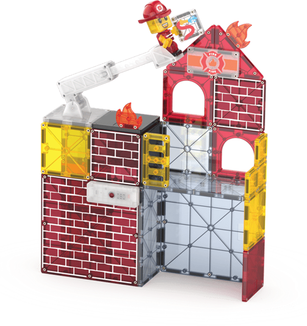 Magna-Tiles- Fire Station - 50 Parça