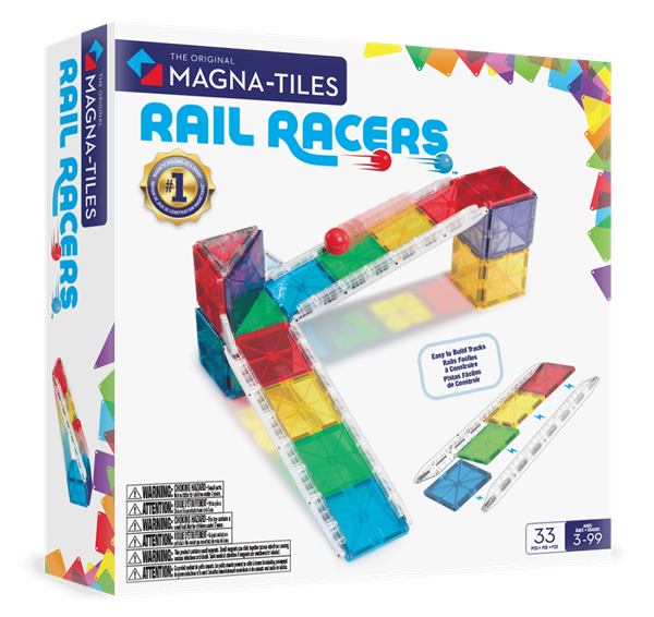 Magna - Tiles Rail Racers - 33 Parça