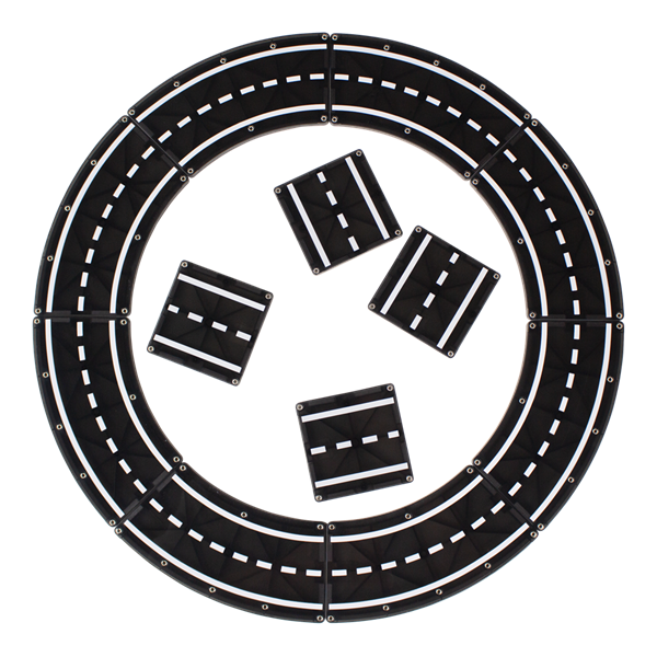 Magna-Tiles - XTRA Roads 12-Piece Set - Yol Seti 12 Parça