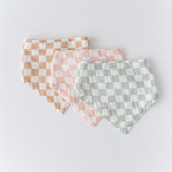 Mama Yoyo %100 Organik Müslin Üçgen Mama Önlüğü Çift kat Müslin Pudra Dama