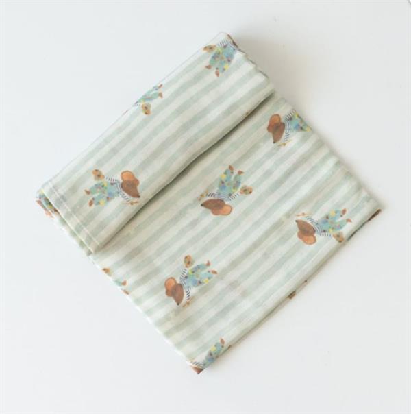 Mama Yoyo Çok Amaçlı Organik Müslin Örtü 100X100 cm - Farecik