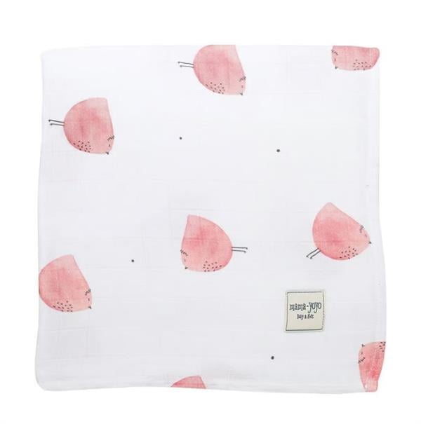 Mama Yoyo Big Bird Çok Amaçlı Organik Müslin Örtü 120x120 cm