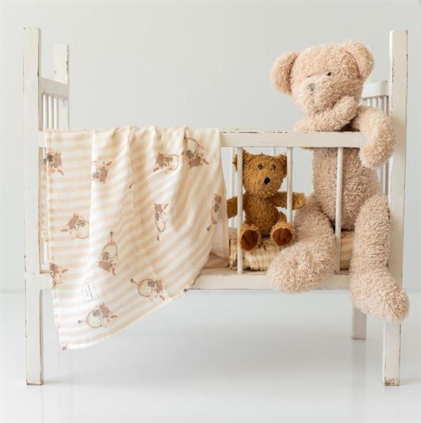 Mama Yoyo Çok Amaçlı Organik Müslin Örtü 100X100 cm - Tavşancık