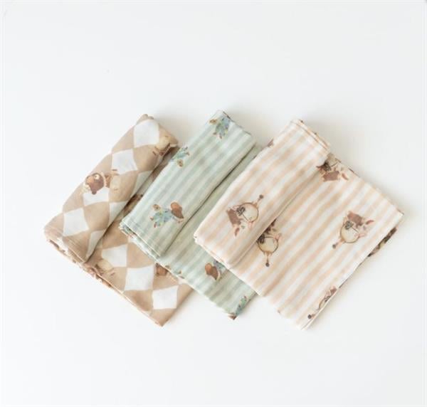 Mama Yoyo Çok Amaçlı Organik Müslin Örtü 100X100 cm - Farecik