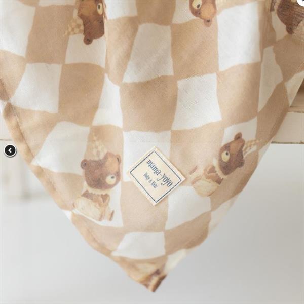 Mama Yoyo Çok Amaçlı Organik Müslin Örtü 100X100 cm - Ayıcık