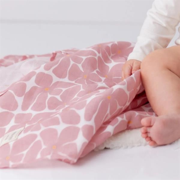 Mama Yoyo Floral Çok Amaçlı Organik Müslin Örtü 120x120 cm